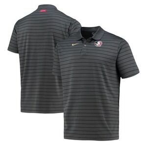 Nike Florida State Seminoles Men's XL Performance Polo Anthracite Gray Stripe